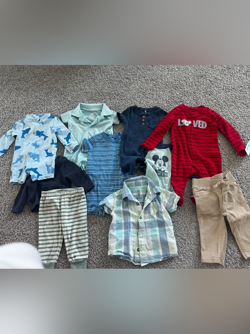 Assorted baby boys clothing